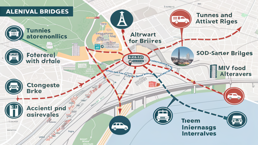 Ситуация на дорогах: где пробки, перекрытия, ДТП и как объехать - иллюстрация