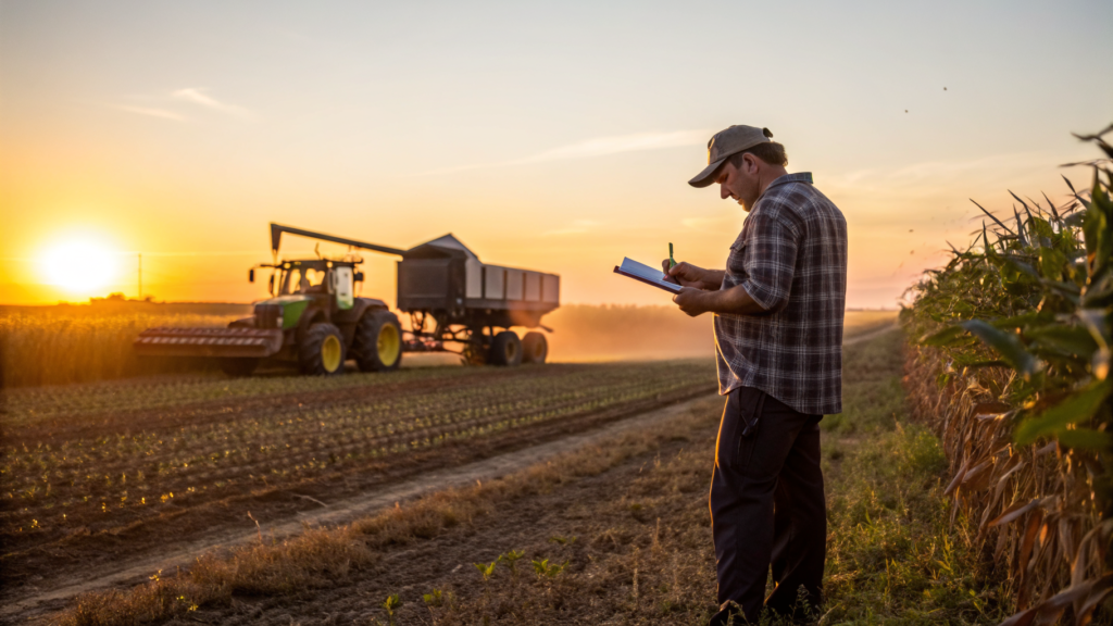 Сельское хозяйство: сезонные работы, поддержка фермеров, урожай и рынки сбыта - иллюстрация