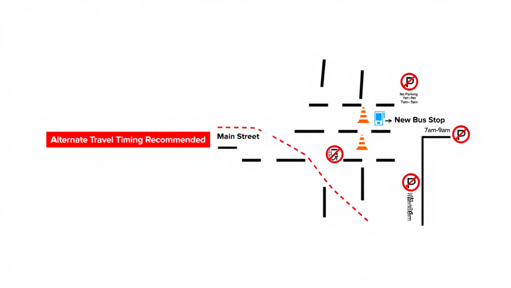 Ситуация на дорогах: пробки, ДТП, перекрытия и ремонтные работы по районам - иллюстрация
